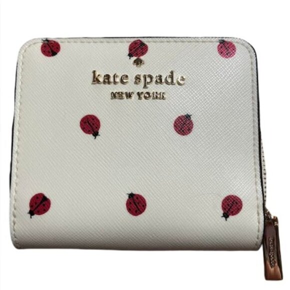 Kate Spade New York Staci Small Ladybug Zip Around Wallet NEW Without Tags - Picture 12 of 12